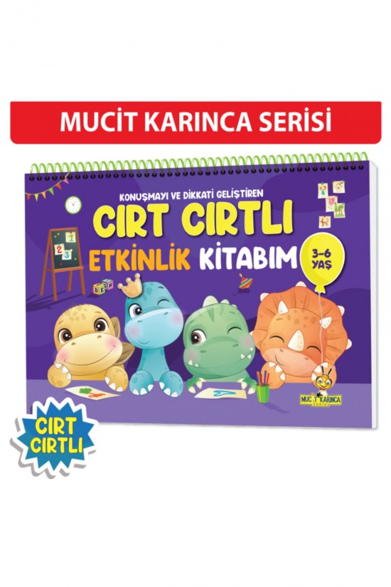 Cırt Cırtlı Etkinlik Kitabım: 3-6 Yaş Mucit Karınca Yükselen Zeka
