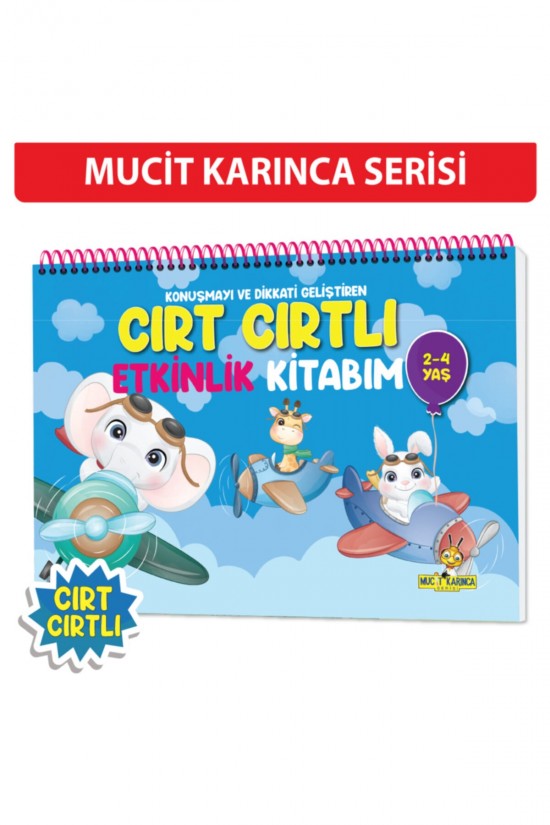 Yükselen Zeka Konuşma Ve Dikkati Geliştiren 2-4 Yaş Cırt Cırtlı Etkinlik Kitabı