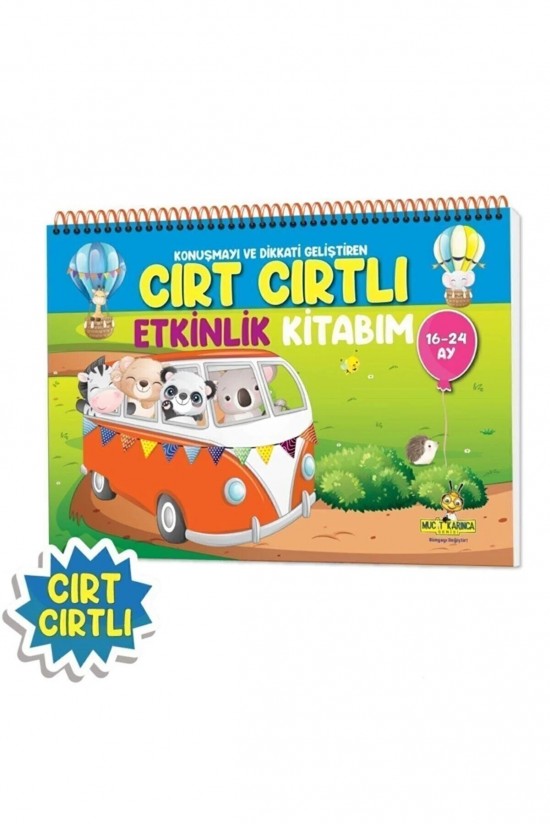 Cırt Cırtlı Etkinlik Kitabım: 16-24 Ay Mucit Karınca
