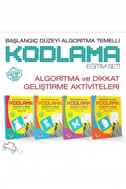 Algoritma Temelli Adım Adım Kodlama 4'lü Kitap Seti
