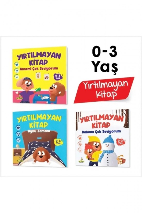 Yırtılmayan Kitap Serisi Çiğnenebilir Yıkanabilir Yırtılmaz Gıda Boyalı Kitap